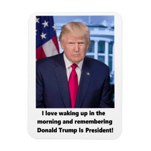 Magnet Flexible Se réveiller d'amour de Donald Trump I