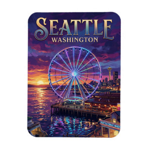 Magnet Flexible Seattle Great Wheel USA