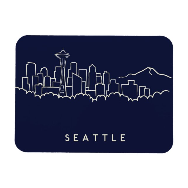 Magnet Flexible Seattle Skyline (Horizontal)