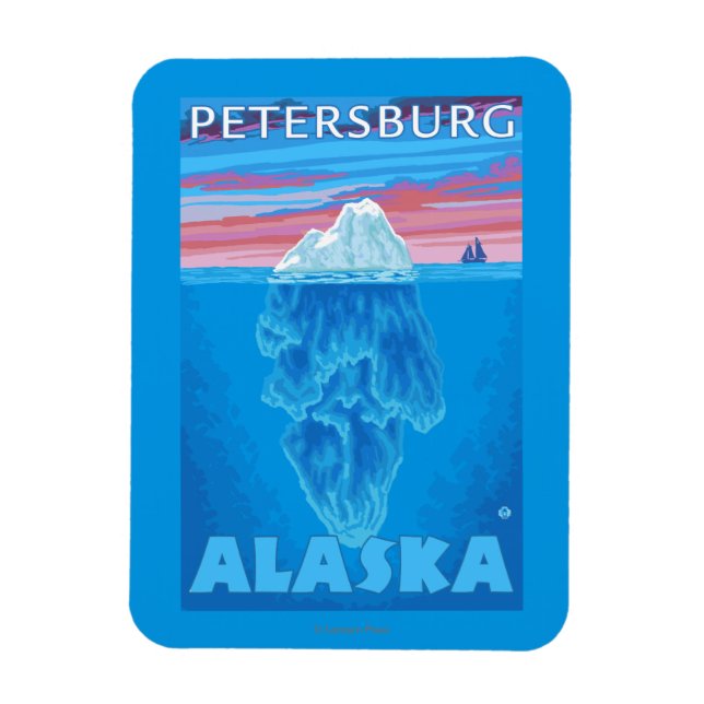 Magnet Flexible Section transversale Iceberg - Petersburg, Alaska (Vertical)