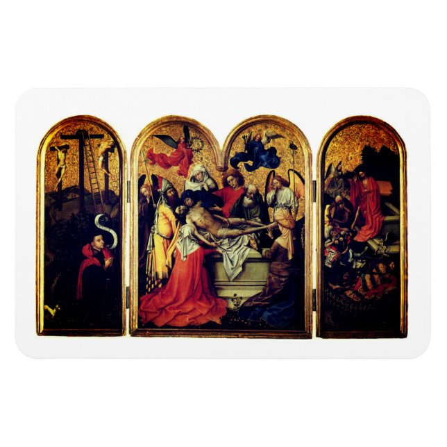 Magnet Flexible Seilern Triptych (par Robert Campin) (Horizontal)