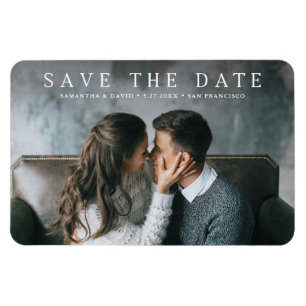 Magnet Flexible Serif simple Elegant Classic Photo Enregistrer l