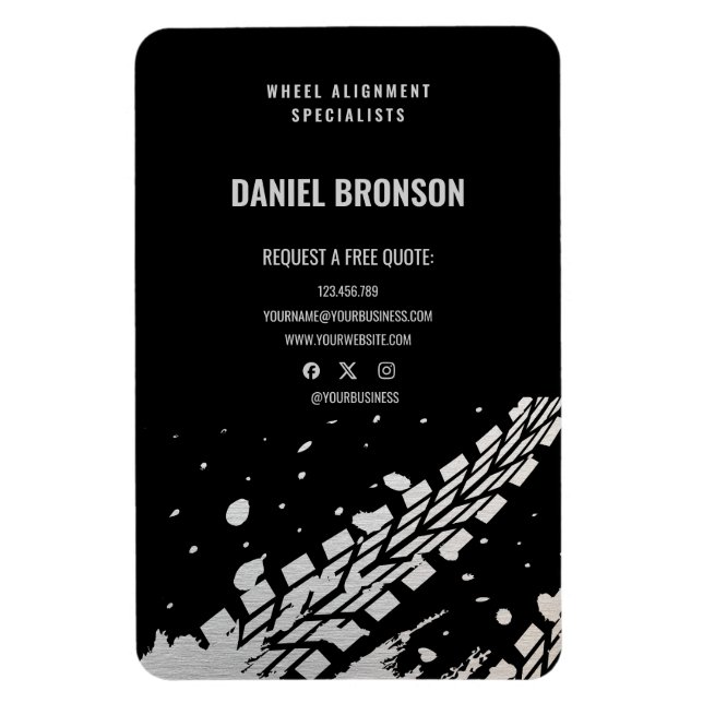 Magnet Flexible Service de réparation mécanique automobile moderne (Vertical)