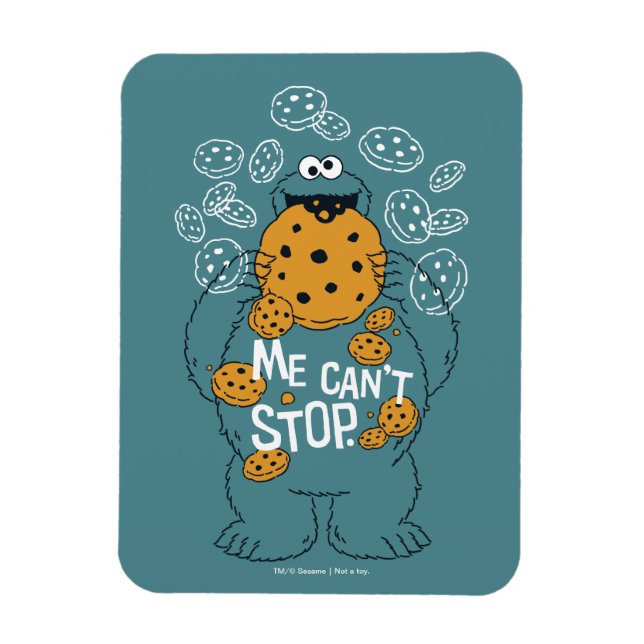 Magnet Flexible Sesame Street | Cookie Monster - Je peux pas arrêt (Vertical)