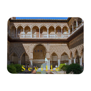 Magnet Flexible Séville. Alcazar. La cour des jeunes filles