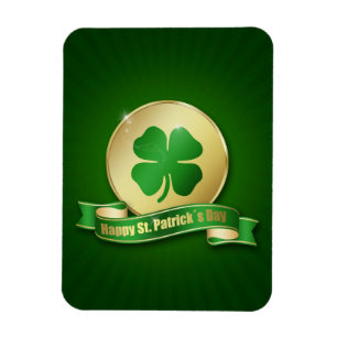 Magnet Flexible Shamrock de la pièce de la Saint-Patrick