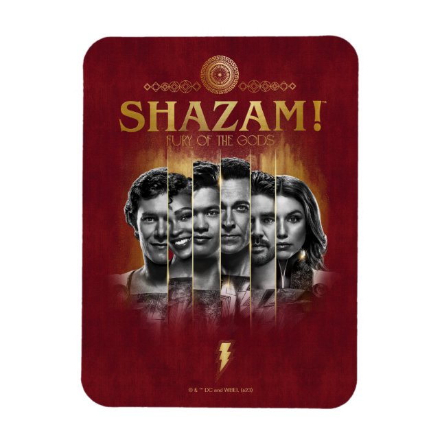 Magnet Flexible SHAZAM ! Furie des dieux | Bars photo de caractère (Vertical)