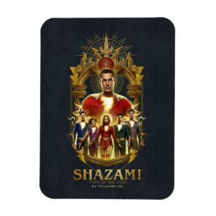 Magnet Flexible SHAZAM! Fury of the Gods   Ornate SHAZAMily Frame