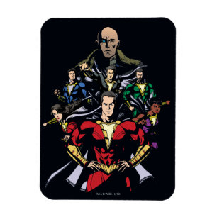 Magnet Flexible SHAZAM !   Shazam Family Vs. Dr Sivana