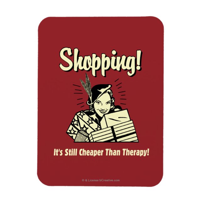 Magnet Flexible Shopping : moins cher que la thérapie (Vertical)