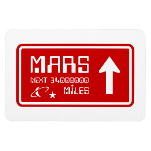 Magnet Flexible Signal routier de Mars