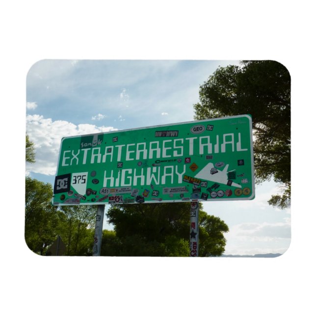 Magnet Flexible Signal routier extraterrestre, Rachel, Nevada (Horizontal)