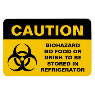 Magnet Flexible Signe de danger biologique