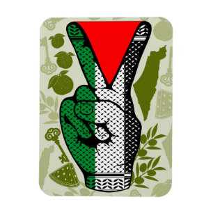 Magnet Flexible Signe de Victoire Main Résistance Symbole Triangle