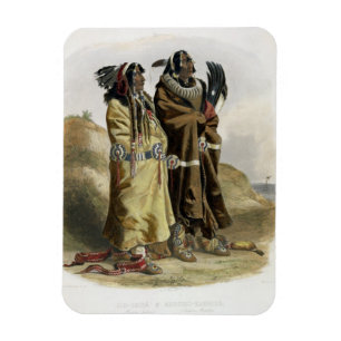 Magnet Flexible Sih-Chida et Mahchsi-Karehde, Indiens mandans, pla