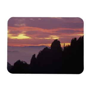 Magnet Flexible Silhouette du mont Huangshan (montagne Jaune) au