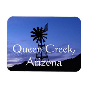 Magnet Flexible Silhouette d'un moulin à vent, Queen Creek Arizona