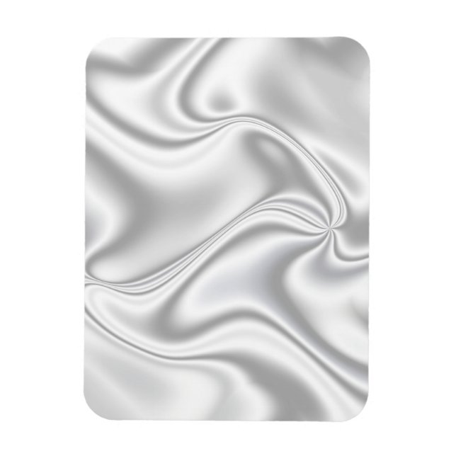 Magnet Flexible Silver Satin (Vertical)