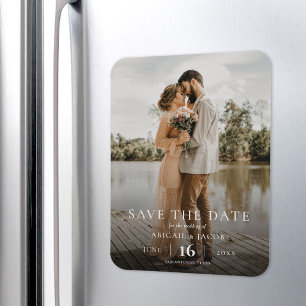 Magnet Flexible Simple Élégant Moderne Photo Mariage Enregistrer l
