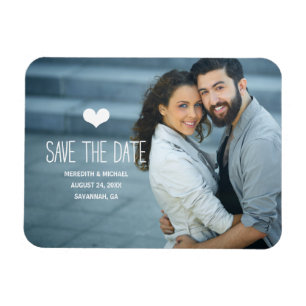 Magnet Flexible Simple et doux Photo Enregistrer la date