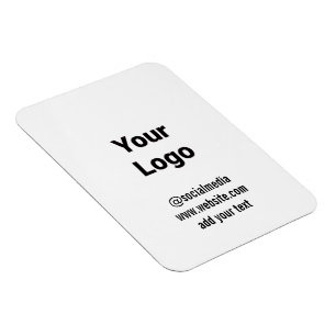 Magnet Flexible simple et personnalisé aquarelle ajouter le logo s