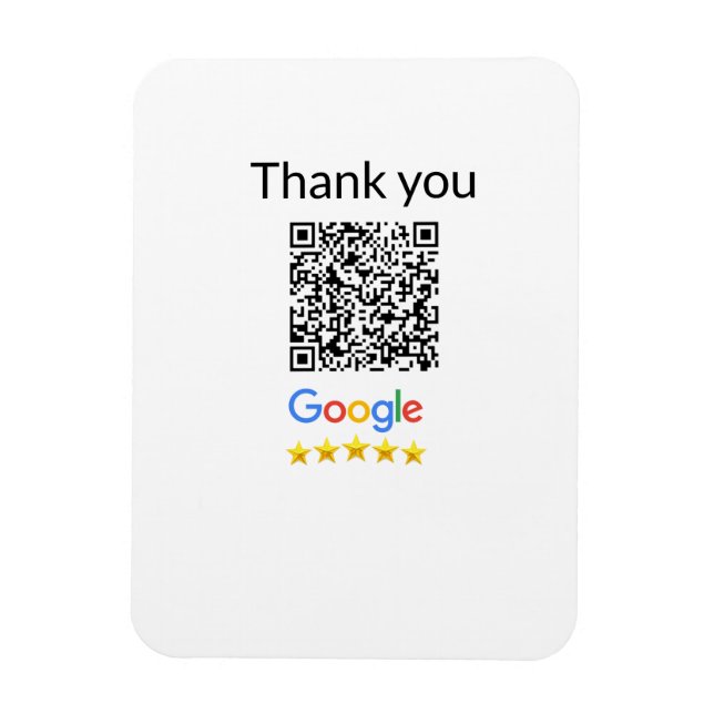 Magnet Flexible Simple minimum q r code ajouter logo code d'analys (Vertical)