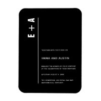 Simple moderne Gras minimaliste Initiale Mariage