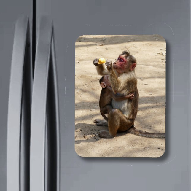 Magnet Flexible Singe - Mères Petit-Déjeuner (Créateur téléchargé)