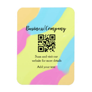 Magnet Flexible Site web simple de société commerciale code-barres