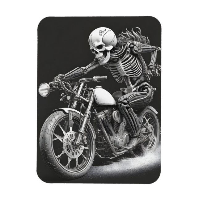 Magnet Flexible Skeleton en moto (Vertical)
