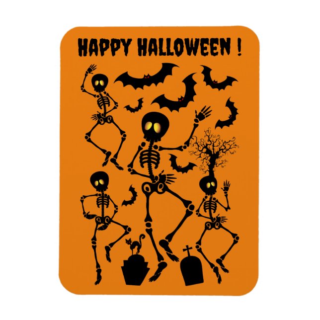 Magnet Flexible Skeletons d'Halloween Macabre Dance (Vertical)