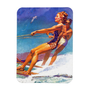 Magnet Flexible Skieur de l'eau par McClelland Barclay