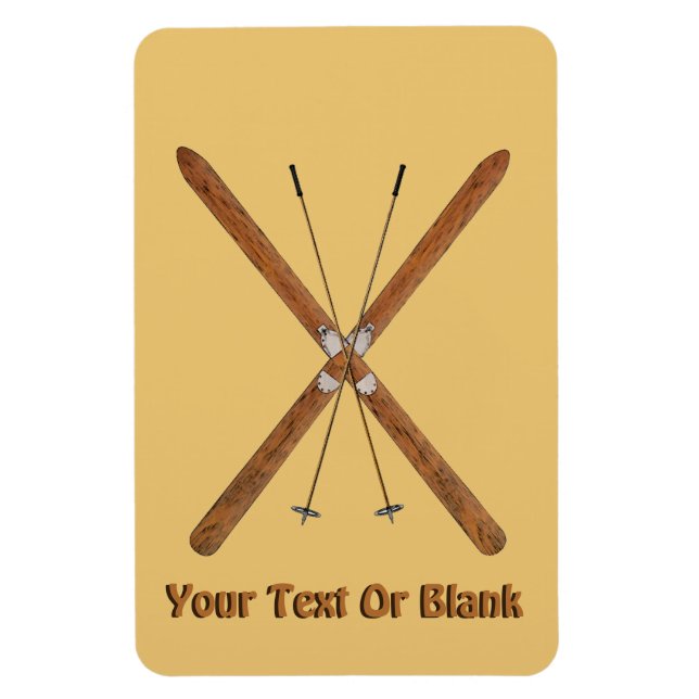 Magnet Flexible Skis De Fond Et Polonais (Vertical)