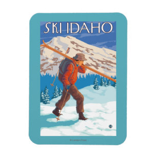 Magnet Flexible Skis de transport de neige de skieur - Idaho