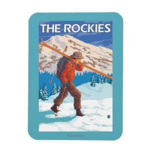 Magnet Flexible Skis de transport de neige de skieur - les