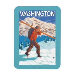 Magnet Flexible Skis de transport de neige de skieur - Washington