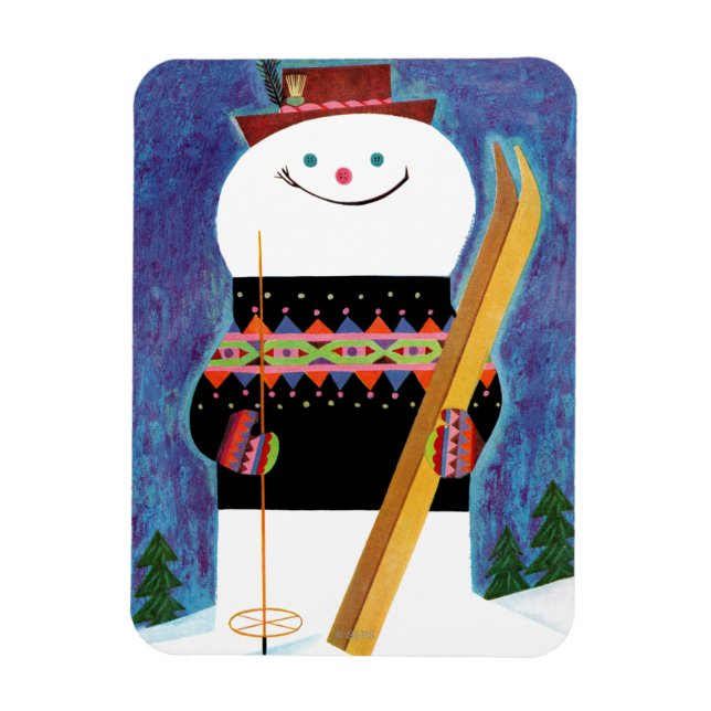 Magnet Flexible Skis pour Snowman (Vertical)