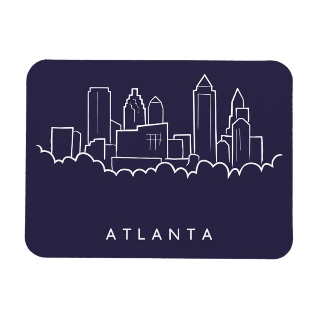 Magnet Flexible Skyline Atlanta (Horizontal)