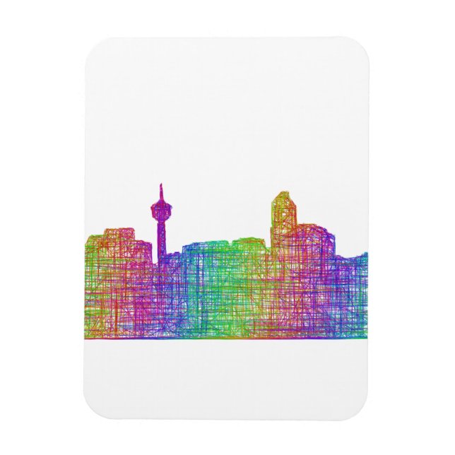 Magnet Flexible Skyline de Calgary (Vertical)