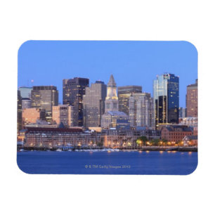 Magnet Flexible Skyline du centre-ville de Boston depuis le centre