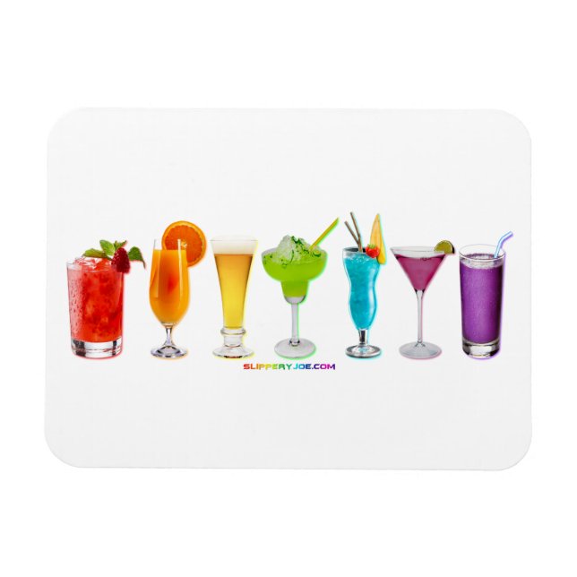 Magnet Flexible SlipperyJoe's Cheers boire de l'alcool cocktail or (Horizontal)