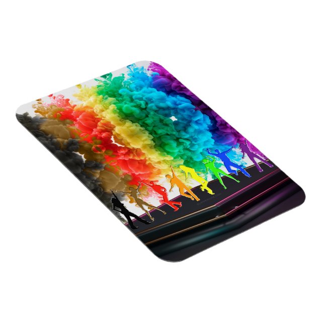 Magnet Flexible SlipperyJoe's Dancing Pride Shadows cadeaux gay ar (Côté Droit)