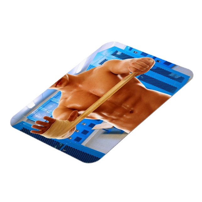 Magnet Flexible SlipperyJoe's musculaire homme cheminée 6 pack gym (Côté Gauche)