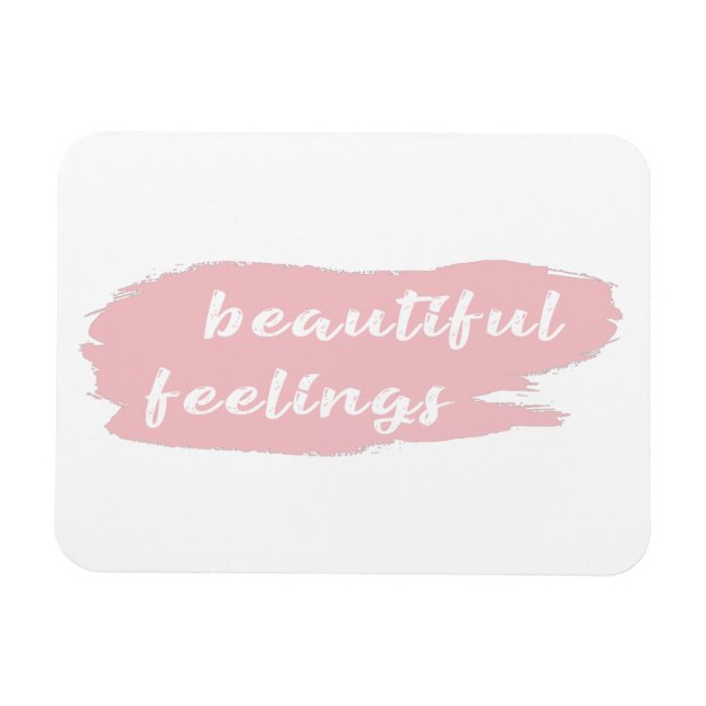 Magnet Flexible slogan de beaux sentiments (Horizontal)