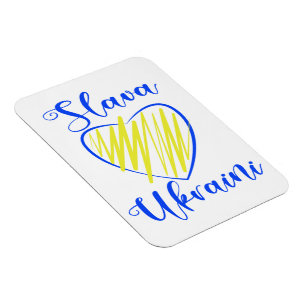Magnet Flexible Slogan Slava La gloire ukrainienne au coeur de l'U