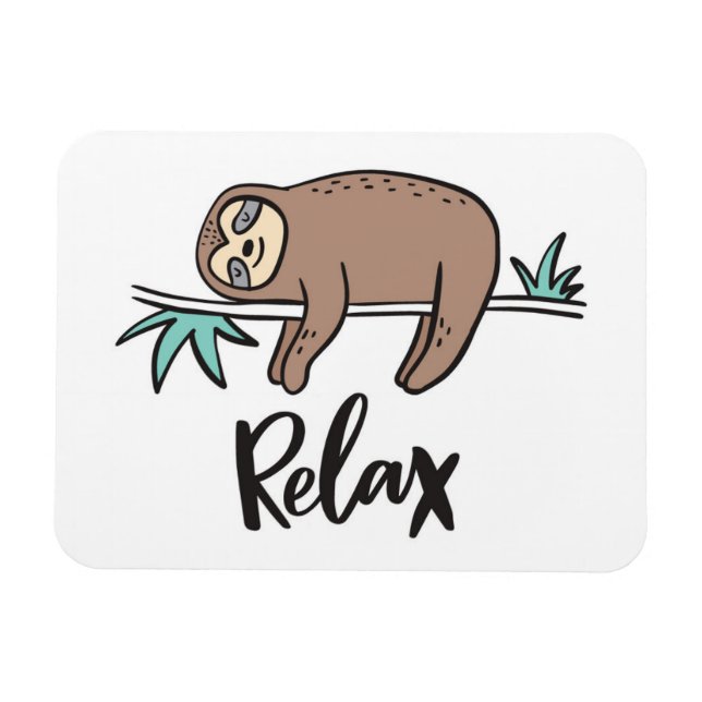 Magnet Flexible Sloth Dit Relax (Horizontal)