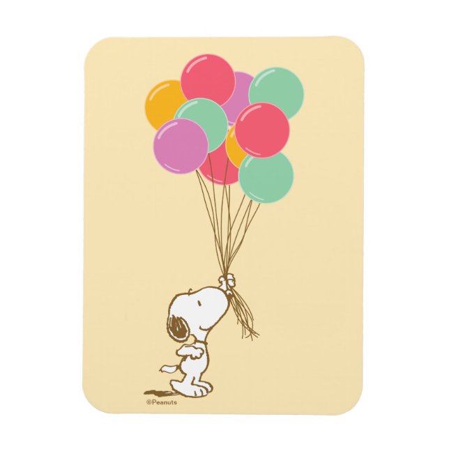 Magnet Flexible Snoopy et ballons magnétiques (Vertical)