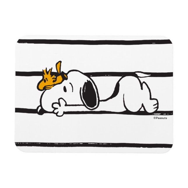 Magnet Flexible Snoopy & Woodstock | Smile Giggle Laugh (Horizontal)