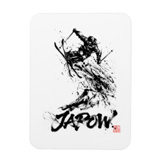 Magnet Flexible Snowboard Brush Art - Skier jump