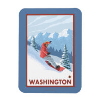 Snowboarder Scene - Washington